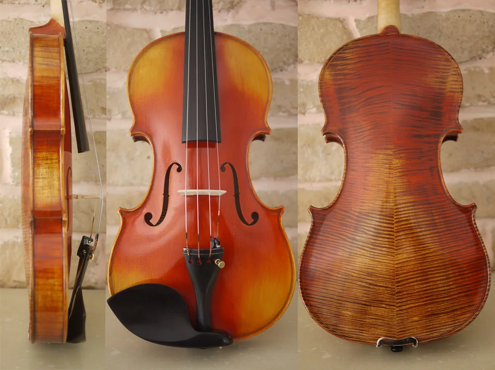 Антикварная модель скрипки StradIvarius 1715. 100% лак ручной работы. No.2433. Звук мощный и