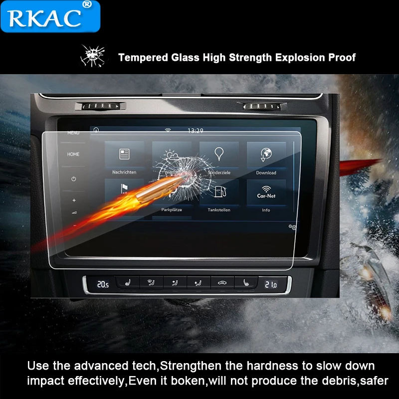 Защитная пленка для экрана RKAC Volkswagen VW Golf 7 9 2 дюйма сенсорный экран с gps-навигацией