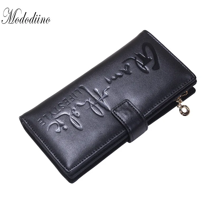 Mododiino кошелек из натуральной кожи с принтом женский длинный стиль женские