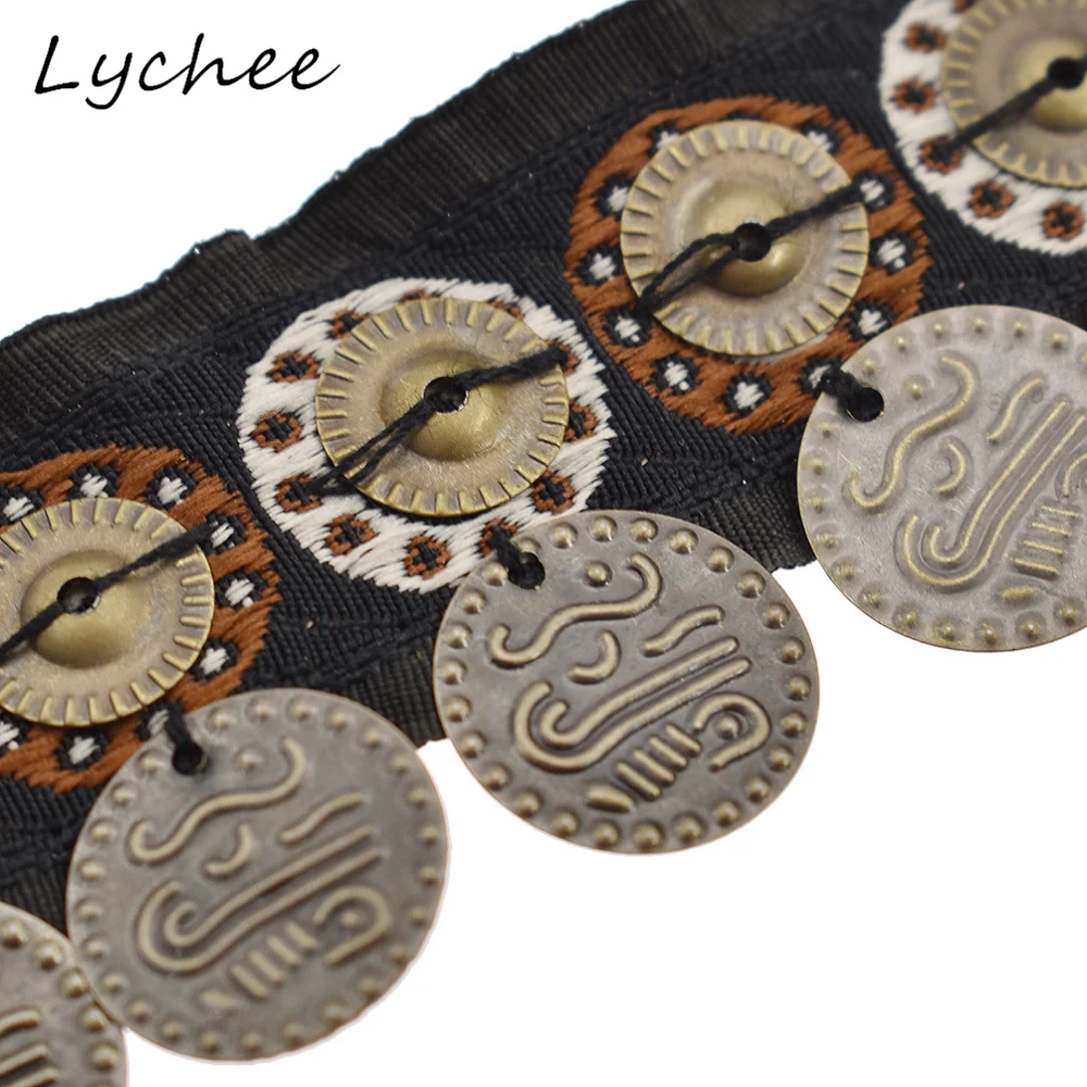 Lychee 91*2 5 см винтажная Этническая бахрома отделка богемная ленточка Круглые