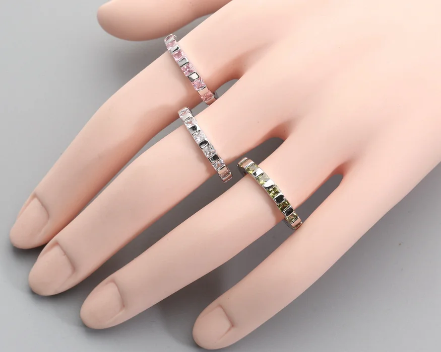 Кольцо из розового кунцита 3*3 мм с полудрагоценным камнем серебряное крутое для