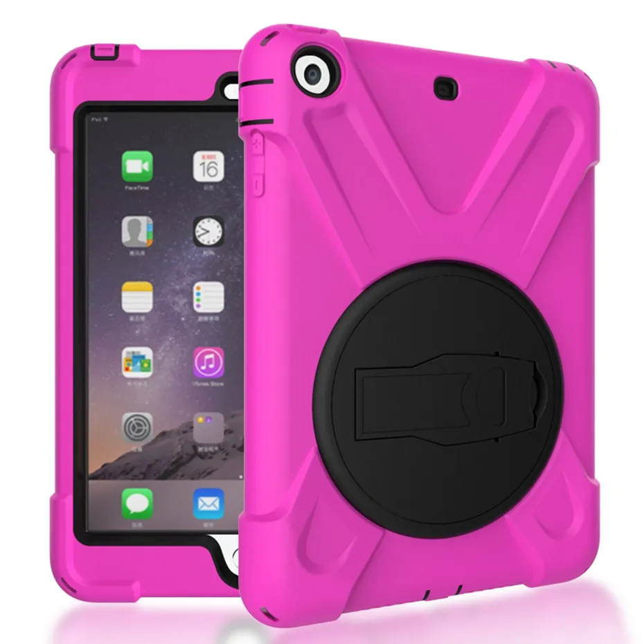 Чехол для ipad mini 1 2 3 ручной ударопрочность всего тела крышка Ручка Стенд рукавом для ipad mini чехол capa funda
