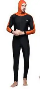 2015 мужчины защита от солнца подводное плавание цельный купальник лоскутные