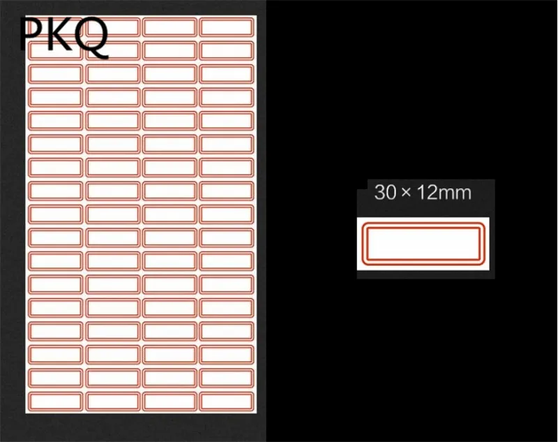 680 шт. 30x12мм канцелярская Этикетка/наклейка белая этикетка имя письма наклейки