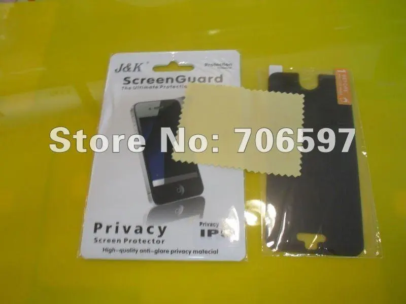 privacy screen protector for iphone 5 180 degree anti-spy touch&ampdisplay OK with retail packaging.20pcs/Lot | Электроника