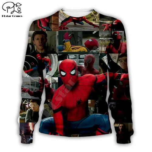 sweatshirt Мстители Человек-паук костюм Марвел 3D толстовки с принтом для мужчин wo мужчин супергерой том Холланд Косплей Толстовка Повседневный Спортивный костюм - Цвет: sweatshirt