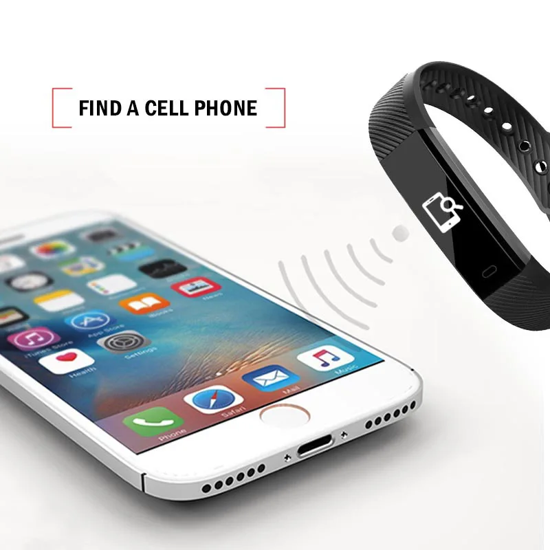 ID115 Смарт фитнес-браслеты трекер умный Браслет Шагомер Bluetooth Smartband