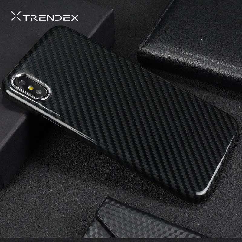 Glossy Black Для Apple iPhone 11 PRO XS MAX XR 8 Plus для samsung Galaxy Note 10+ S10 S9 натуральная углеродное волокно Матовая Глянцевая задняя панель чехол - Цвет: Glossy Black