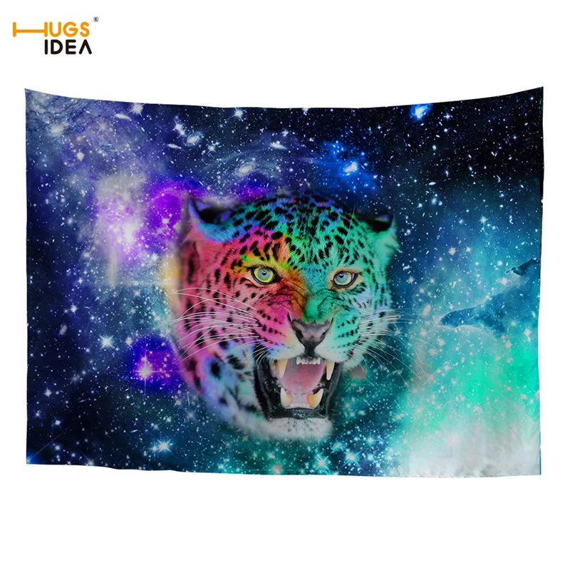Гобелен HUGSIDEA настенный украшение на стену с рисунком Вселенной космоса