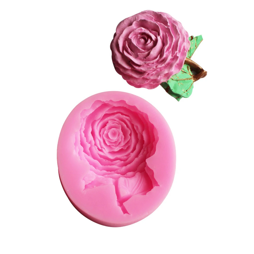 7 2*6 4 см цветок пиона Fondant Mold Шоколадные конфеты силиконовые формы DIY Украшение
