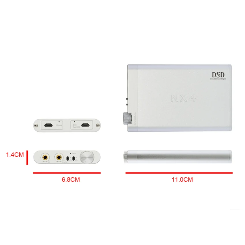 Придет NX4 DSD XMOS-XU208 чип ЦАП ES9038Q2M чип Портативный USB ЦАП на XMOS DSD Декодер Усилитель для наушников