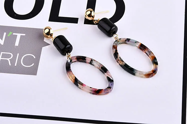 Корейский темперамент простые преувеличенные уксусная кислота овальные DIY