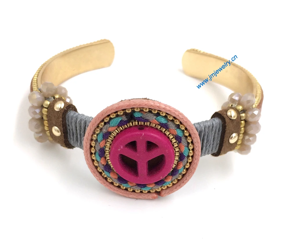 Новые Европейские поставщики ювелирных изделий ручной работы кожаный золотой