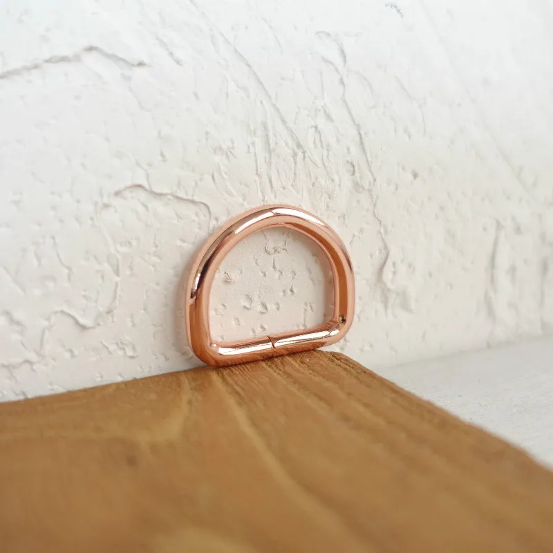 Розничная торговля DIY для ошейника для собак 2,5 см D кольца несварная Роза Золотые d-кольца тесьма обвязка швейная d-образная застежка аксессуар для DK-010