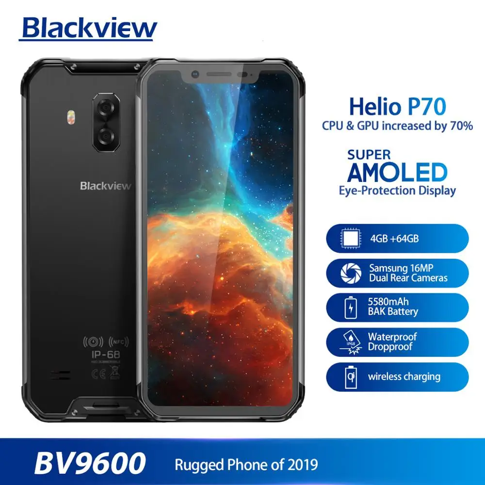 Оригинал DOOGEE Y8 Android 9 0 мобильный телефон 6 1 inch 19:9 Экран MTK6739 4 ядра 3 GB 16 8MP 3400 mAh