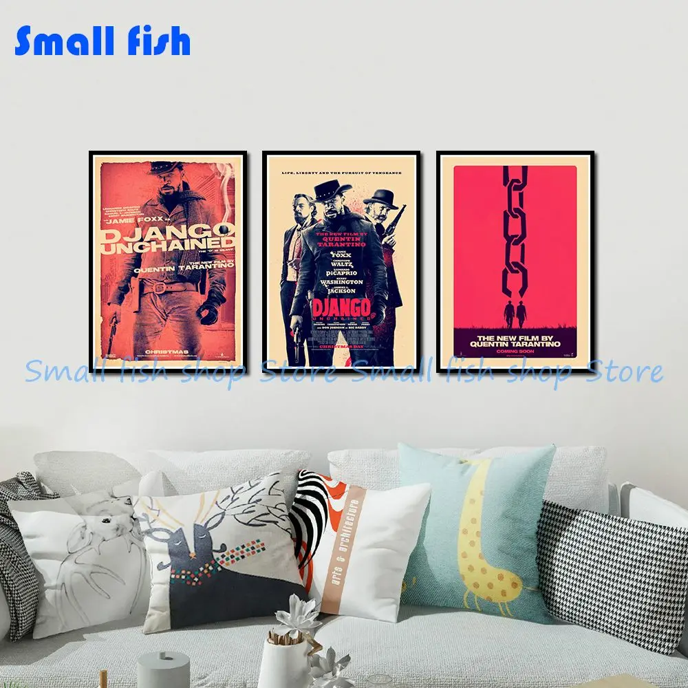 Django Unchained постер классический старой фильмов в стиле винтаж ретро ностальгия