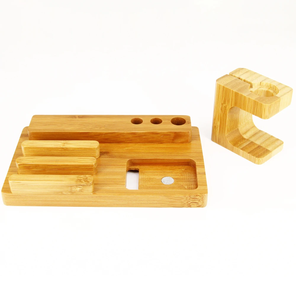 Экологичный Деревянный Дизайн подставка для зарядной станции док-держатель