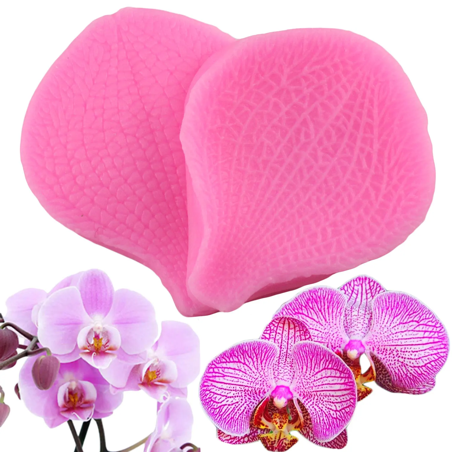 3D Flower Petals Silicone Mold Relief Fondant Cake Decorating Tools Orchid Chocolate Gumpaste Candy Clay Moulds Cupcake Baking | Дом и сад