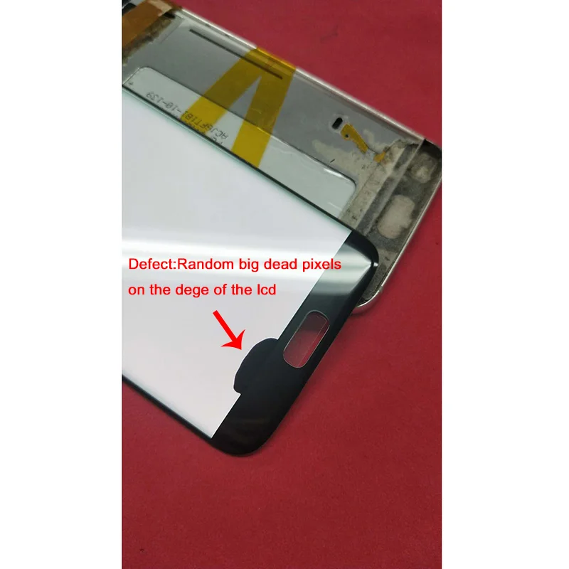 5,5 ''AMOLED lcd s Замена для samsung Galaxy S7 edge lcd G935 G935F lcd экран дигитайзер сборка с крупный горох