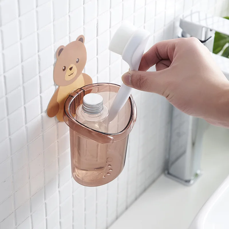 Cute Bear Toothbrush Holder and Bathroom Accessories Set - Toothpaste Holder, Toothbrush Stand, Shelf, Bath Storage Rack image 6