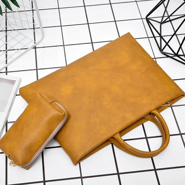 Brown Чехол из ПУ кожи для Mac Book A1708 A1342 A1278 McBook 14 15 13,3 15,6 дюймов Сумка через плечо для Apple Macbook Pro Air 11 13 - Цвет: Brown