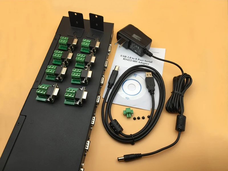 USB до 8 Порты и разъёмы RS422 RS485 Серийный адаптер usb хаб серийного Связь коробка