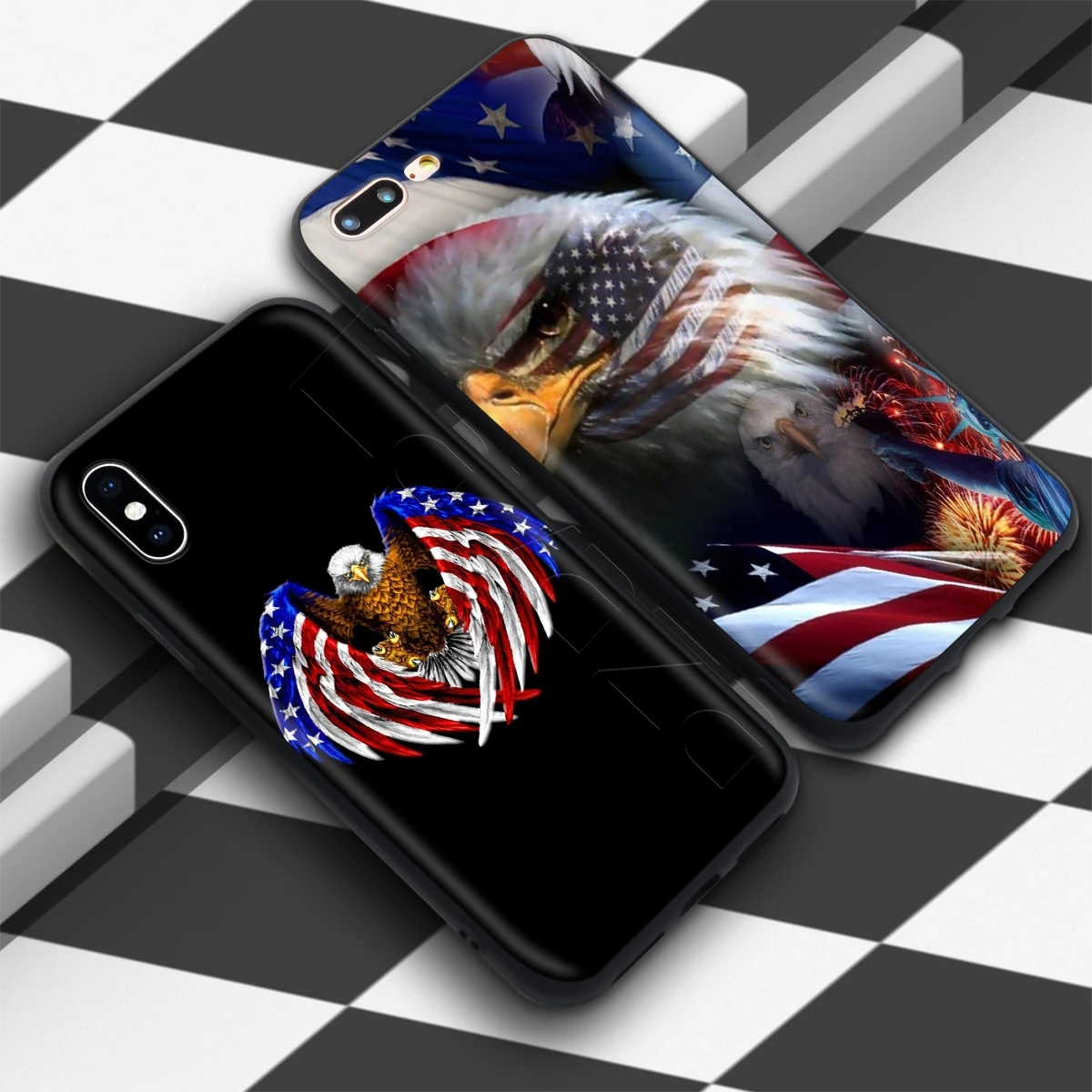 Чехол Lavaza с американским Орлом и флагом США для iPhone 12 mini 11 Pro XS Max XR X 8 7 6 6S Plus 5 5s