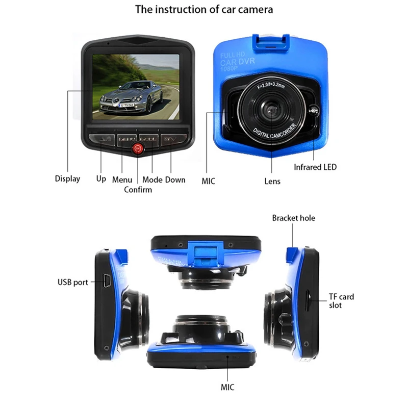 Wetowe F11 Мини Full HD 1080P Автомобильный видеорегистратор Камера Dashcam для автомобиля DVR