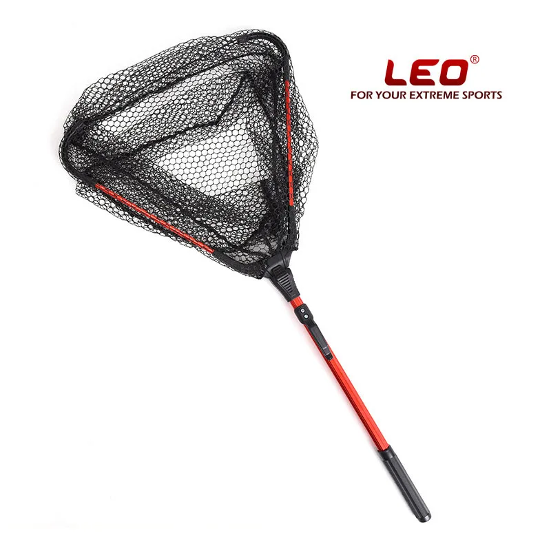 2018 новый Лев рыболовных сетей Выдвижная телескопическая складная 80 см Алюминий