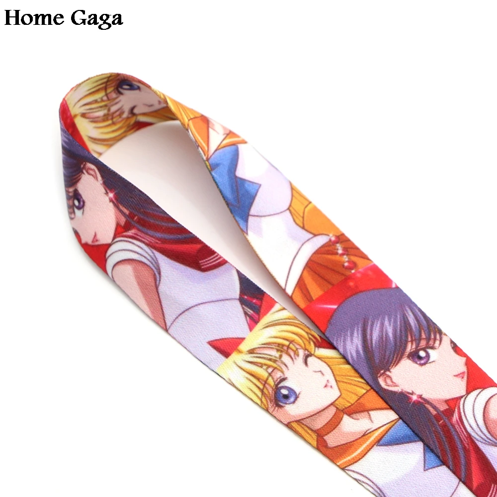 Homegaga Сейлор Мун мультфильм шеи ремешки для ключей очки держатель карты брелок для ключей телефоны камеры webbing D0840