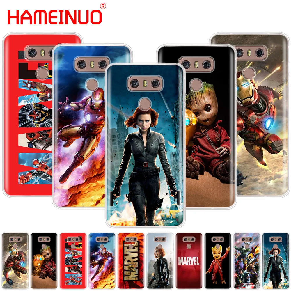 HAMEINUO супергероев Marvel чехол для телефона для LG G7 Q6 G6 мини G5 K10 K4 K8 X POWER 2 V20 V30