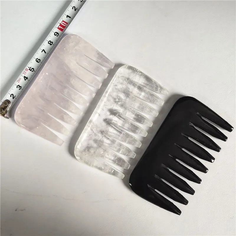 

Wholesale handmade very lovely and delicate rose quartz comb for gift
