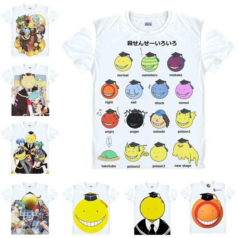 Coolprint японский Футболка с изображением в стиле аниме убийства футболки для