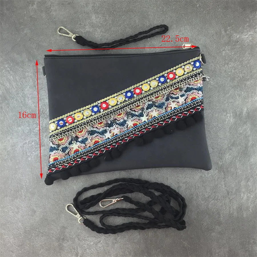 Цыганский богемный Boho Chic народная тканые клапаном сумки для женщин хлопок белье