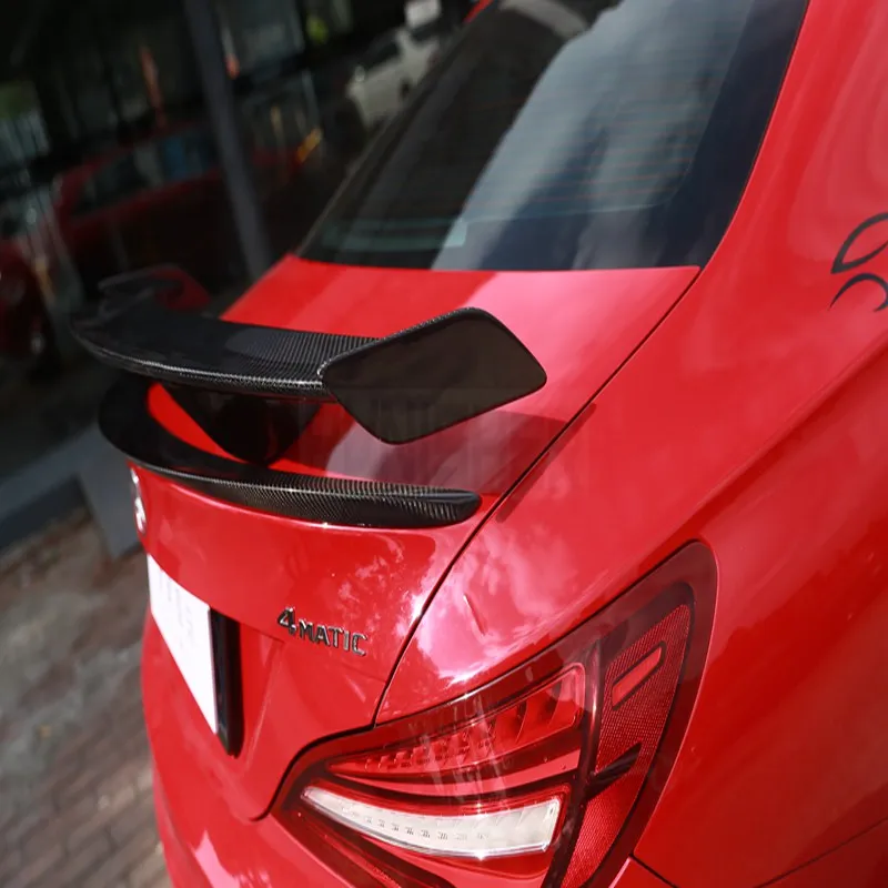 Для Mercedes-Benz 13-17 W117 CLA Class CLA180 CLA200 CLA45 AMG R Sport Carbon Fiber Surface GT TOP спойлер на задний