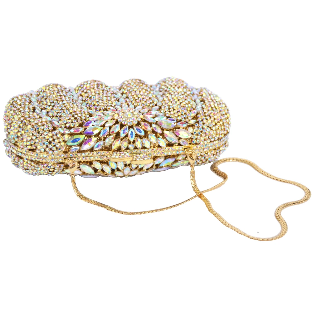 Элегантный роскошный женский Вечерний Клатч со стразами вечерние