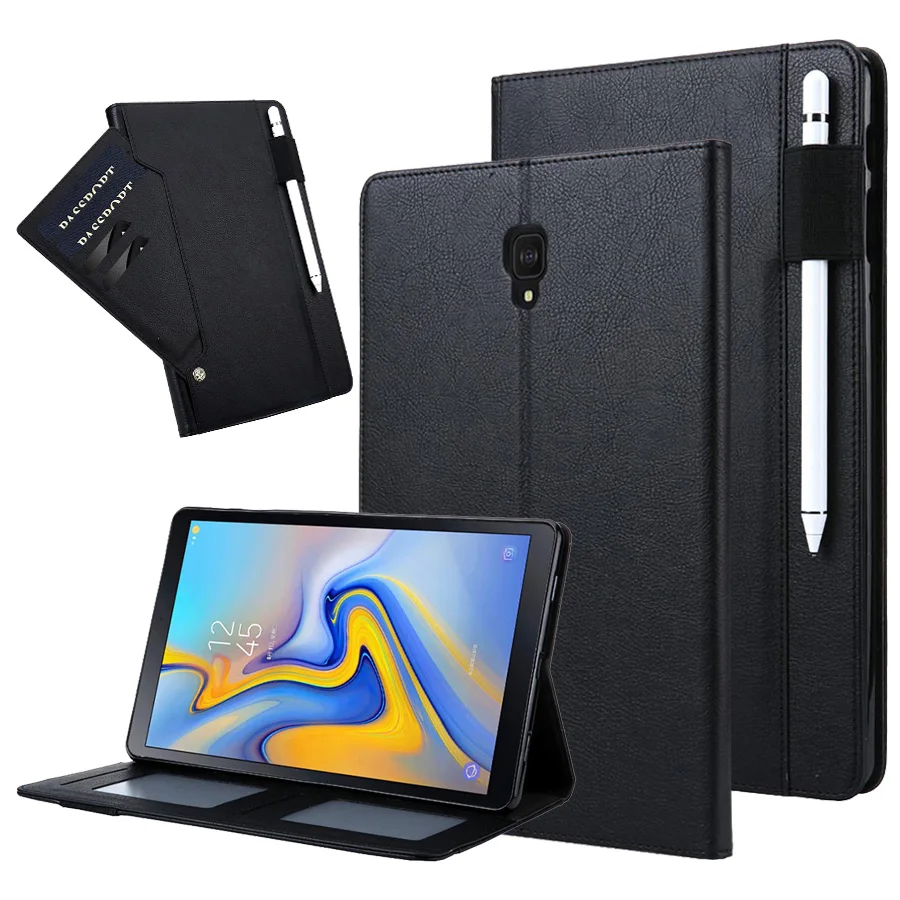 Деловой чехол из искусственной кожи с откидной крышкой и подставкой для Samsung galaxy