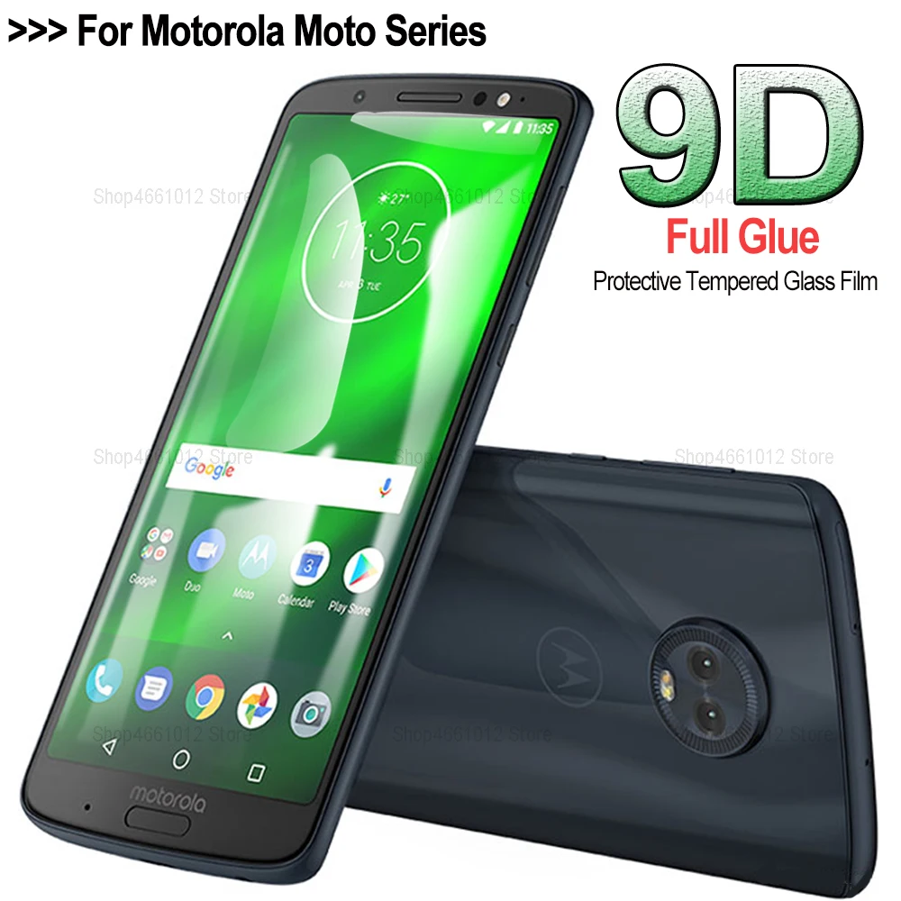 Защитное стекло 9D для Motorola Moto g7 power защитная пленка moto g6 play e5 e4 plus закаленное