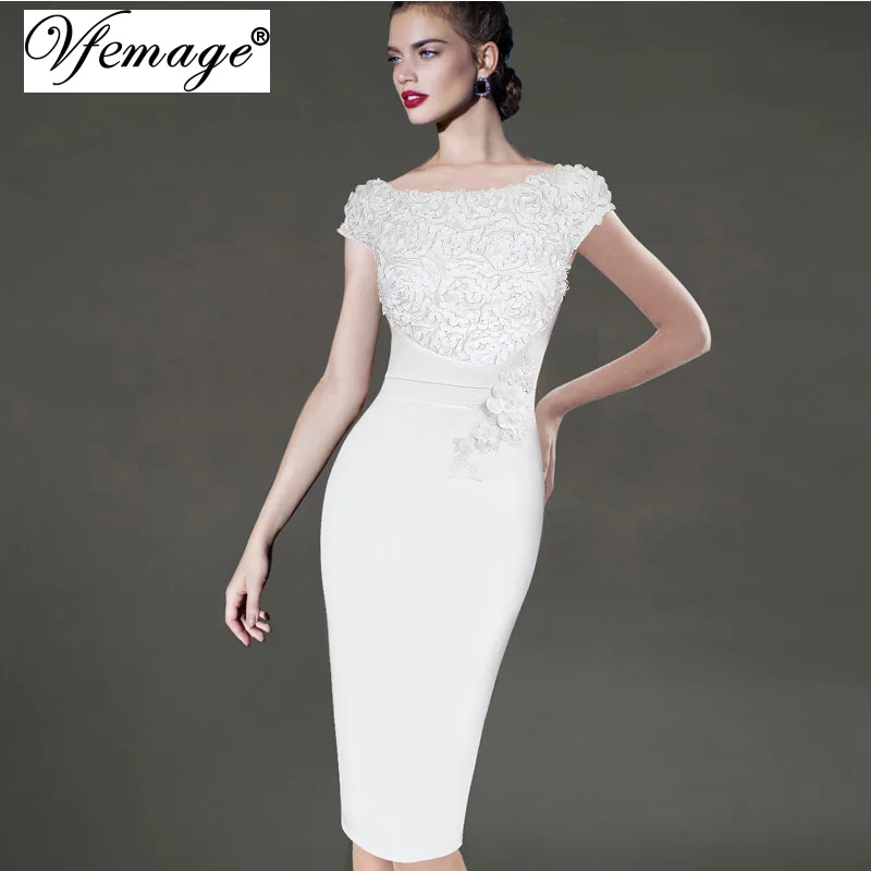 Женский vfemage элегантный цветочный аппликация вечерние особых случаев подружки