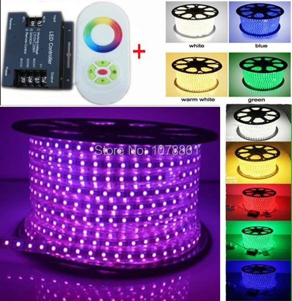 Good price High quality smd led strip 5050 ip66 flexible light waterproof strip+remote IR Touching controller | Освещение