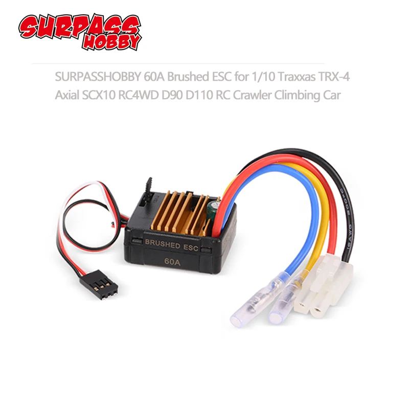 Щеточный ESC с 5 В/2 а BEC Tamiya разъем для HSP HPI Kyosho TRAXXAS 1/10 RC Гусеничный внедорожник