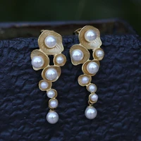 925 silver earpins shell pearl has jewelry accessories