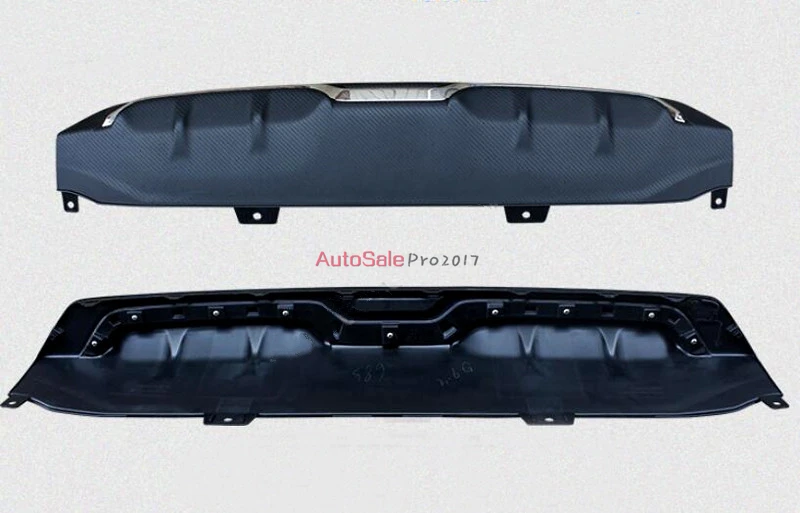 Черный инженерный пластик для Honda Civic 10th Gen 4dr Седан 2016 2017 задний бампер