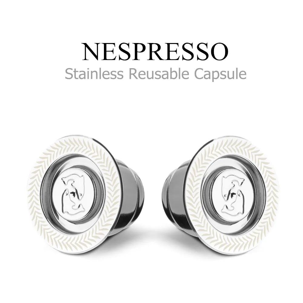 Капсулы для эспрессо из нержавеющей стали с квадратным отверстием Nespresso многоразовые капсулы