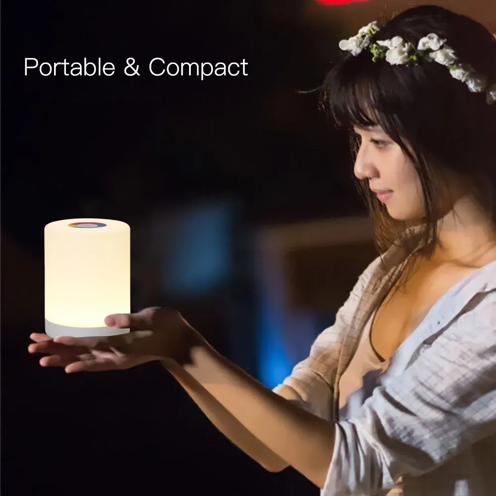 Перезаряжаемые умный светодиодный сенсорный Управление Ночной светильник