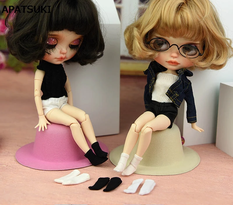 1 пара одноцветных коротких носков для Blythe кукольный носок Blyth Azone Licca Dollhouse