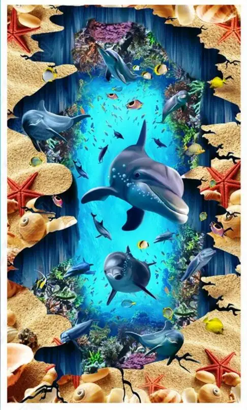 Напольное покрытие из ПВХ 3 d на заказ самоклеящиеся обои для детской гостиной