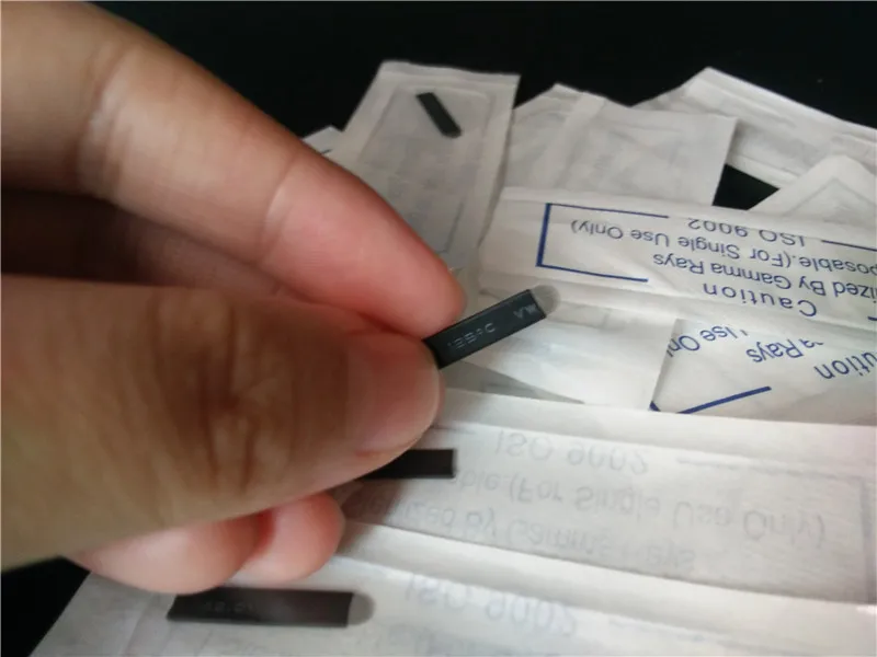 100 шт./лот 18 пин U-образный черный цвет лезвие для перманентного макияжа ручка