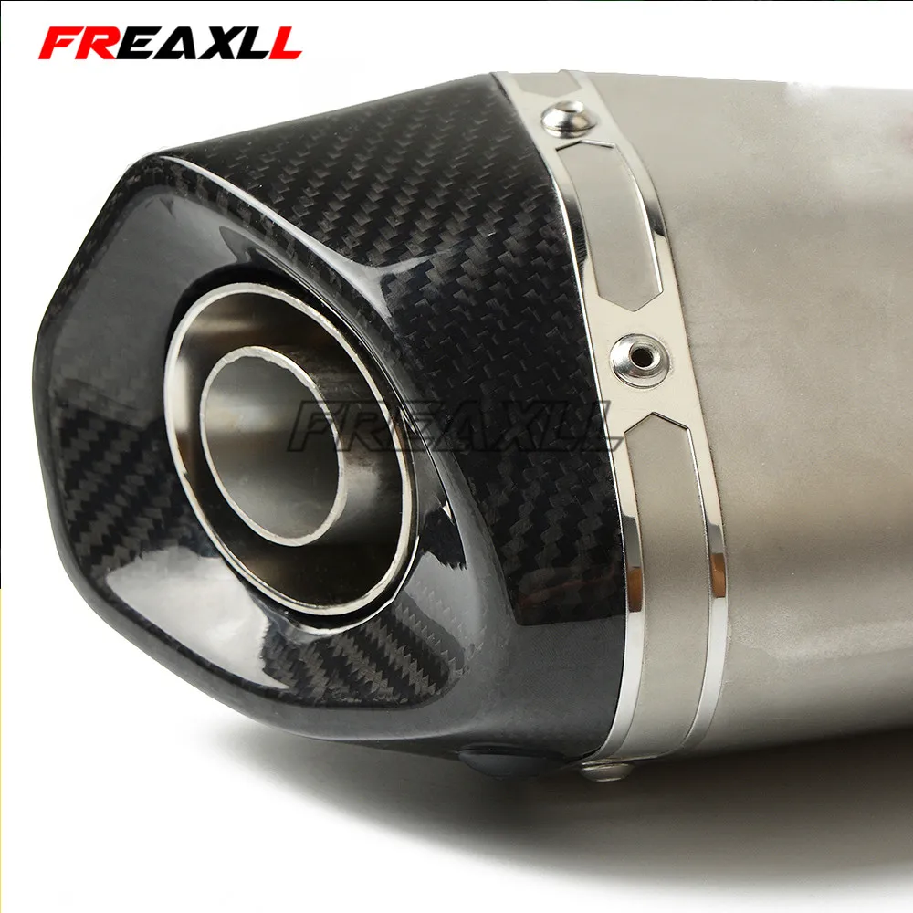 Выхлопной глушитель из углеродного волокна 36 51 мм для мотоцикла Kawasaki NINJA 250R 300 ER6 650