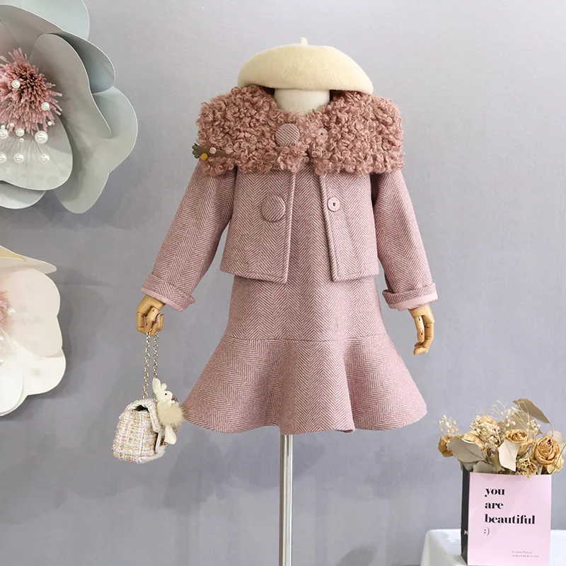 Комплект одежды для девочек коллекция 2018 года осенне зимняя одежда в Корейском